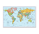 Rand McNally World Wall Map, 32" Width x 50" Height