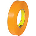 3M™ 2525 Flat-Back Tape, 3" Core, 0.75" x 60 Yd., Orange, Pack Of 48