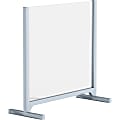 Lorell® Adjustable Glass Protective Barrier, 30" x 29", Clear
