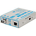 Omnitron FlexPoint 1000Mbps Gigabit Ethernet Fiber Media Converter RJ45 LC Single-Mode 34km - 1x 1000BASE-T; 1x 1000BASE-LX; No Power Adapter - 4674-0 1 thumbnail image