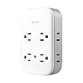 Philips All-in-One 8-Outlet Surge Tap, 801/8”H x 5-3/4”W x 2-1/4”D, White/Gray 1 thumbnail image