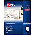 Avery® Confetti-Textured Heavyweight Note Cards, 4 1/4" x 5 1/2", Pack Of 50