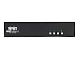 Tripp Lite Secure KVM Switch, Dual Monitor, DisplayPort to DisplayPort - 4-Port, 4K, NIAP PP3.0 Certified, Audio - KVM / audio switch - 4 x KVM / audio - 1 local user - desktop - TAA Compliant