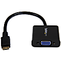 StarTech.com Mini HDMI To VGA Adapter Converter, Black 1 thumbnail image