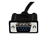 StarTech.com 1m Black DB9 RS232 Serial Null Modem Cable F/M  - 1m DB9 Null Modem Cable - DB9 Male to Female Cable - SCNM9FM1MBK 1 thumbnail image