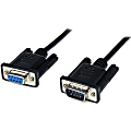 StarTech.com 1m Black DB9 RS232 Serial Null Modem Cable F/M  - 1m DB9 Null Modem Cable - DB9 Male to Female Cable - RS232 Null Modem Cable - 9 pin Null Modem Cable - 1 m Male to Female Null Modem Cable - 1x DB9 (M), 1x DB9 (F), Black - 1 meter / 3.28ft