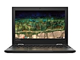 Lenovo 500e Chromebook 2nd Gen 81MC001EUS 11.6" Touchscreen Convertible 2 in 1 Chromebook - HD - 1366 x 768 - Intel Celeron N4120 - 4 GB Total RAM - 32 GB Flash Memory - Black - Chrome OS 1 thumbnail image