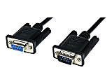 StarTech.com 2m Black DB9 RS232 Serial Null Modem Cable F/M - DB9 Male to Female - 9 pin Null Modem Cable - SCNM9FM2MBK 1 thumbnail image