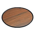 American Metalcraft Round Non-Skid Serving Trays, 16", Brown, Pack Of 15 Trays