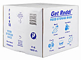 Get Reddi Food And Utility Bags, 0.85 Mil, 8 Qt, Clear, Pack Of 1,000