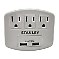 Stanley PlugMax 30407 3-AC-Outlet And 2-USB-Plug Wall Tap, White 1 thumbnail image