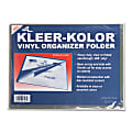 Anglers Kleer-Kolor Vinyl File Folders, Letter Size, Assorted Colors, Pack Of 5 1 thumbnail image