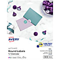 Avery® Printable Labels With Sure Feed®, 4221, Round, 3/4" Diameter, White, Pack Of 800 1 thumbnail image