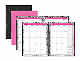 Divoga® Weekly/Monthly Academic Planner, 7" x 9", Pink, July 2017 to June 2018 1 thumbnail image