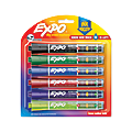 EXPO® Dry-Erase Markers With Ink Indicator, Chisel Tip, Assorted Colors, Pack Of 6