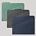 Office Depot® Brand Fashion File Folders With Slash Pocket, 1/3 Cut, Letter Size, Urban Utility, Pack Of 3 Folders 1 thumbnail image