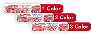 Custom 1, 2 Or 3 Color Printed Labels/Stickers, Rectangle, 3/8" x 1-1/2", Box Of 250