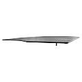 Mayline Gray Laminate Medina Casegoods Collection - 23"x63.7"x1"Right Side - Material: Steel - Finish: Gray, Laminate, Silver - MNRTNRLGS 1 thumbnail image