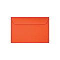 LUX Booklet 6" x 9" Envelopes, Gummed Seal, Tangerine, Pack Of 50