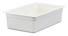 Cambro Camwear GN 1/1 Size 6" Food Pans, 6”H x 12-3/4”W x 20-7/8”D, White, Set Of 6 Pans