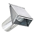 Lambro® 6-In. 26-Gauge Wall Exhaust Hood Bath Fan Vent with Damper, Wire Mesh Screen and 11-In. Pipe, Galvanized Steel, 3460GMS-11 1 thumbnail image