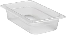 Cambro Translucent GN 1/4 Food Pans, 2-1/2"H x 6-3/8"W x 10-7/16"D, Pack Of 6 Containers 1 thumbnail image