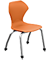 Marco Group™ Apex™ Apex Series Stacking Chairs, 32"H, Orange/Chrome, Set Of 4 Chairs