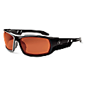 Ergodyne Skullerz® Safety Glasses, Odin, Polarized, Black Frame, Copper Lens
