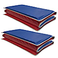 KinderMats Basic KinderMat, 1"H x 45"W x 19"D, Red/Blue/Gray, Pack Of 2 Mats 1 thumbnail image