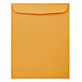 JAM Paper® Open-End 12" x 15-1/2" Envelopes, Gummed Closures, Brown, Pack Of 50 Envelopes