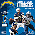 Turner Licensing® Team Wall Calendar, 12" x 12", San Diego Chargers, January to December 2017