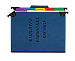 Pendaflex® Hanging-Style Personnel File Folder, 2" Expansion, 9-1/2" x 11-3/4", Letter Size, Blue
