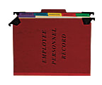 Pendaflex® Hanging-Style Personnel File Folder, 2" Expansion, 9-1/2" x 11-3/4", Letter Size, 30% Recycled, Red 1 thumbnail image