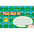 Trend You did it Cheerful Frogs Recognition Awards - 8.50" x 5.50" - Multicolor1 / Pack