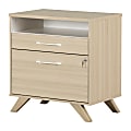 South Shore 2 DRAWER FILE CABINET,FIXED,LATERAL,SOFT ELM AND WHITE 1 thumbnail image