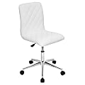 LumiSource Caviar Desk Chair, White