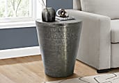 Monarch Specialties Jann Accent Table, 22"H x 20"W x 20"D, Gray