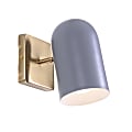 Kenroy Home Kaat LED Wall Sconce, 7"W, Gray Shade/Gold Base 1 thumbnail image