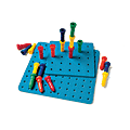 Playmonster Tall-Stacker™ Pegs And Pegboard Set, Grades Pre-K - 2