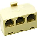 C2G 2-Line Telephone Splitter - Cream