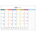 2025-2026 TF Publishing Medium Monthly Desk Calendar Blotter, 12" x 17", Rainbow Blocks, July 2025 To June 2026, 8504 1 thumbnail image