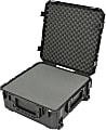 SKB Cases Protective Case With Foam And Wheels, 10" x 24" x 24", Black