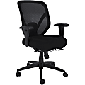 Lorell Executive Mesh High-Back Office Chair - Black Seat Color - Fabric Seat Material - Black Back Color - 40212 1 thumbnail image