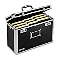 Vaultz® Locking Storage File Tote, Legal Size, 12 1/4" x 16 3/4" x 7 1/4", Black 1 thumbnail image