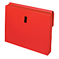 Globe-Weis® Color Expanding Wallet With Flap, Letter Size, 3 1/2" Expansion, Red