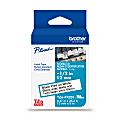 Brother P-touch TZeFX231, Flexible ID Laminated, ~1/2" x 26.2 ft (12mm x 8m), Black on White Label Tape 1 thumbnail image