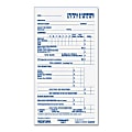 Rediform 2-part Individual Time/Payroll Records - 55 Sheet(s) - 2 PartCarbonless Copy - 3.75" x 6.87" Sheet Size - White Sheet(s) - Blue Print Color - White Cover - 1 Each