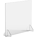Lorell® 30" x 24" Social Distancing Barrier, Clear 1 thumbnail image