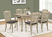 Monarch Specialties Lio Dining Table, 29-3/4”H x 59”W x 35-1/2”D, Gray