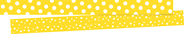 Barker Creek Double-Sided Borders, 3" x 35", Dot To Dot Lemon, Set Of 24 Borders 1 thumbnail image